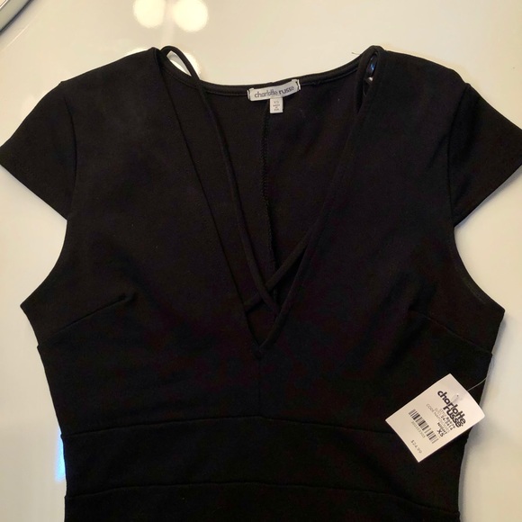 BLACK BODYCON DRESS - Picture 3 of 3